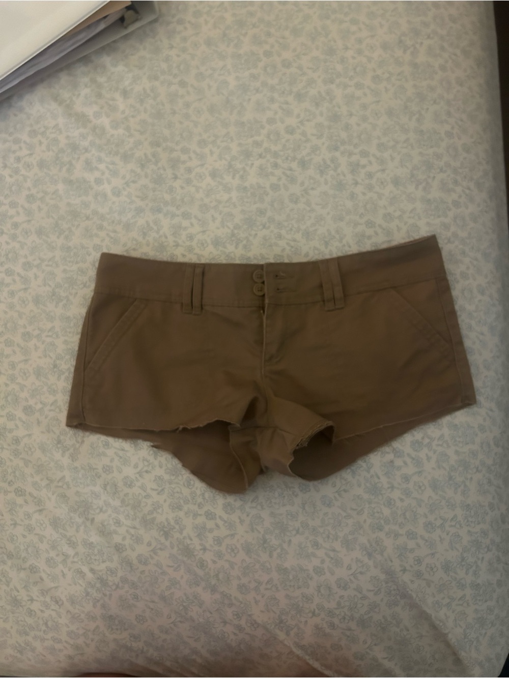 Brandy Melville Brown Low-Rise Cargo Shorts